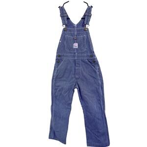 Pointer Blue and white Striped Kids overalls SZ 6 super Cute!!